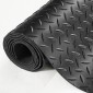 Ρολό δαπέδου από καουτσούκ VEVOR Diamond-Plate, 3 mm x 4 ft x 8 ft πατάκι γκαράζ, SBR Rubber ρολό δαπέδου γκαράζ, εύκολο στο καθάρισμα, διαμαντένιο ελαστικό χαλάκι για κάτω από αυτοκίνητα, Garage Industry Gym, Μαύρο