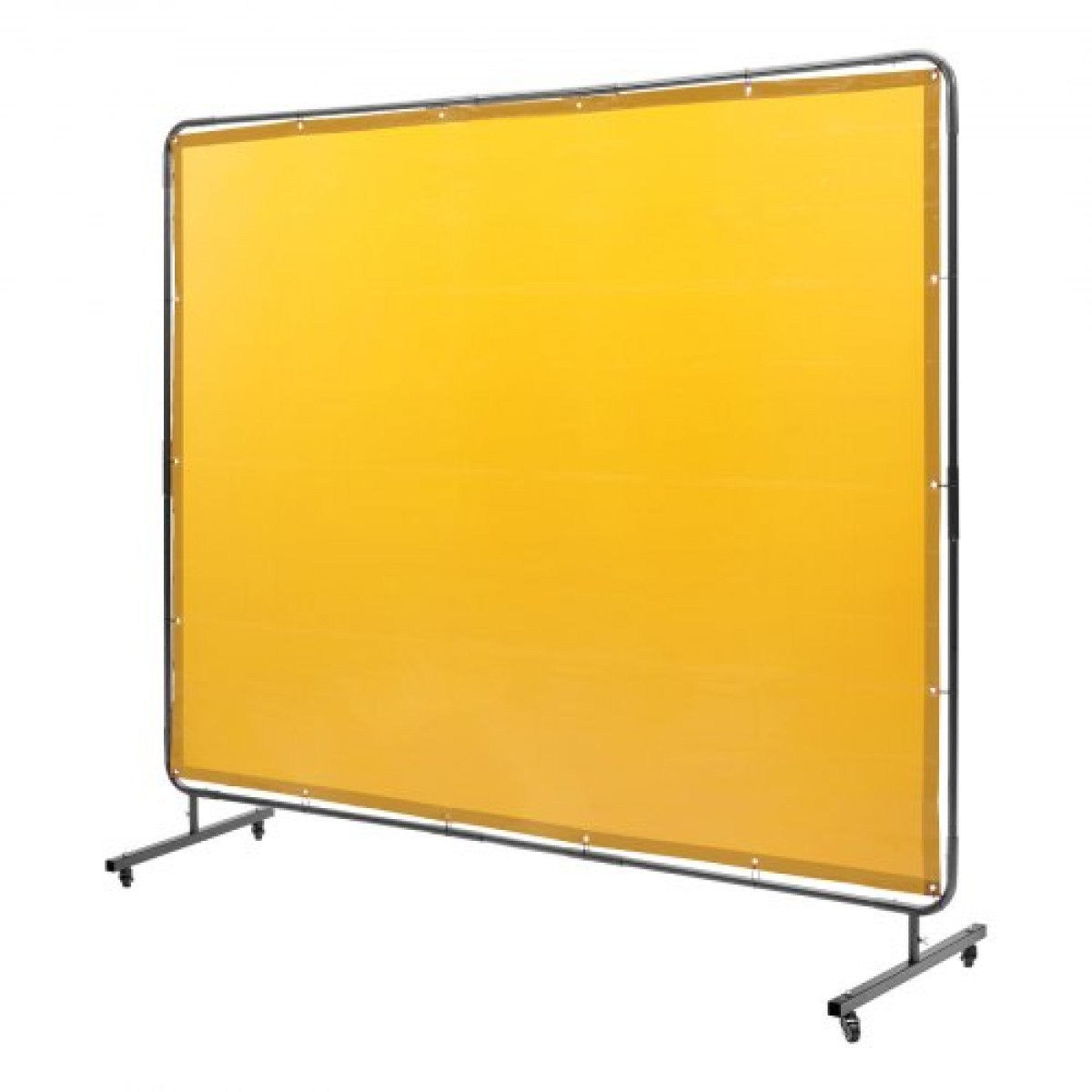 Οθόνη συγκόλλησης VEVOR με πλαίσιο, 6' x 8' σήτα κουρτίνας συγκόλλησης, ανθεκτική στη φλόγα οθόνη προστασίας συγκόλλησης βινυλίου σε 4 περιστρεφόμενους τροχούς (2 με δυνατότητα κλειδώματος), κινητή & επαγγελματική για εργαστήριο/βιομηχανική,