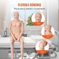 Ανδρικό ανδρείκελο VEVOR Nursing Training, Ανδρικό/Γυναικείο ανδρικό ανδρικό ανδρείκελο επίδειξης μεγέθους ζωής για εκπαίδευση νοσηλευτικής, μοντέλο διδασκαλίας πολλαπλών λειτουργιών εκπαίδευσης, μοντέλο προσομοιωτή περιποίησης σώματος ανατομικής μανεκέν 