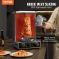 VEVOR Electric Shawarma Knife, Επαγγελματικό τουρκικό μαχαίρι για κεμπάπ 80W, Επαγγελματικός γυροσκόφτης από ανοξείδωτο ατσάλι, τεμαχιστής κρέατος Doner kebab με 2 λεπίδες, Διάμετρος λεπίδας Φ4"/100mm, Ρυθμιζόμενο πάχος 0-8mm