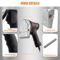 VEVOR Electric Shawarma Knife, Επαγγελματικό τουρκικό μαχαίρι για κεμπάπ 80W, Επαγγελματικός γυροσκόφτης από ανοξείδωτο ατσάλι, τεμαχιστής κρέατος Doner kebab με 2 λεπίδες, Διάμετρος λεπίδας Φ4"/100mm, Ρυθμιζόμενο πάχος 0-8mm