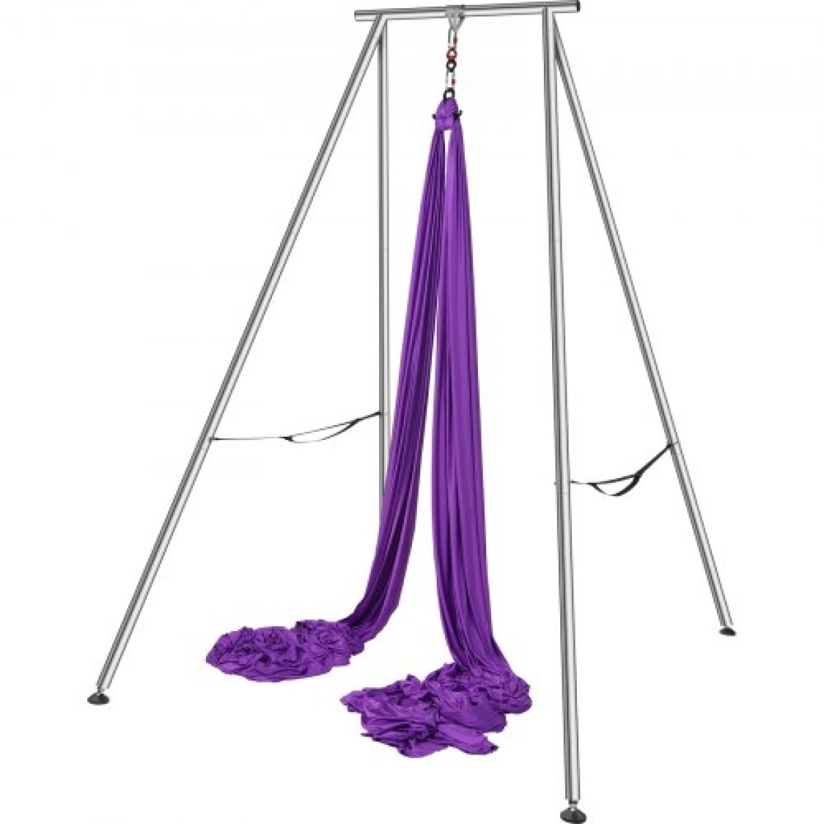 VEVOR Aerial Yoga Frame & Yoga Hammock, 9,67 ft Professional Yoga Stand έρχεται με 13,1 Yards Aerial Hammock, Max 551,15 lbs Load Capacity Rig Yoga for Indoor Outdoor Aerial Yoga, μωβ