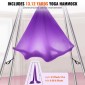 VEVOR Aerial Yoga Frame & Yoga Hammock, 9,67 ft Professional Yoga Stand έρχεται με 13,1 Yards Aerial Hammock, Max 551,15 lbs Load Capacity Rig Yoga for Indoor Outdoor Aerial Yoga, μωβ