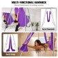 VEVOR Aerial Yoga Frame & Yoga Hammock, 9,67 ft Professional Yoga Stand έρχεται με 13,1 Yards Aerial Hammock, Max 551,15 lbs Load Capacity Rig Yoga for Indoor Outdoor Aerial Yoga, μωβ