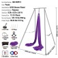 VEVOR Aerial Yoga Frame & Yoga Hammock, 9,67 ft Professional Yoga Stand έρχεται με 13,1 Yards Aerial Hammock, Max 551,15 lbs Load Capacity Rig Yoga for Indoor Outdoor Aerial Yoga, μωβ