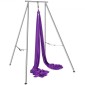 VEVOR Aerial Yoga Frame & Yoga Hammock, 9,67 ft Professional Yoga Stand έρχεται με 13,1 Yards Aerial Hammock, Max 551,15 lbs Load Capacity Rig Yoga for Indoor Outdoor Aerial Yoga, μωβ