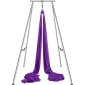 VEVOR Aerial Yoga Frame & Yoga Hammock, 9,67 ft Professional Yoga Stand έρχεται με 13,1 Yards Aerial Hammock, Max 551,15 lbs Load Capacity Rig Yoga for Indoor Outdoor Aerial Yoga, μωβ