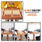 VEVOR 3-IN-1 Chess Checkers Σετ επιτραπέζιου τάβλι, Ξύλινο τραπέζι σκακιού 18 ιντσών Premium, Σετ επιτραπέζιου παιχνιδιού Deluxe Combo, Σετ επιτραπέζιου παιχνιδιού σκακιού Δώρο για οικογενειακά επιτραπέζια παιχνίδια
