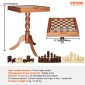 VEVOR 3-IN-1 Chess Checkers Σετ επιτραπέζιου τάβλι, Ξύλινο τραπέζι σκακιού 18 ιντσών Premium, Σετ επιτραπέζιου παιχνιδιού Deluxe Combo, Σετ επιτραπέζιου παιχνιδιού σκακιού Δώρο για οικογενειακά επιτραπέζια παιχνίδια