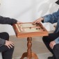 VEVOR 3-IN-1 Chess Checkers Σετ επιτραπέζιου τάβλι, Ξύλινο τραπέζι σκακιού 18 ιντσών Premium, Σετ επιτραπέζιου παιχνιδιού Deluxe Combo, Σετ επιτραπέζιου παιχνιδιού σκακιού Δώρο για οικογενειακά επιτραπέζια παιχνίδια
