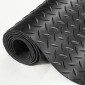 Ρολό δαπέδου από καουτσούκ VEVOR Diamond-Plate, 3 mm x 4 ft x 6 ft πατάκι γκαράζ, SBR Rubber ρολό δαπέδου γκαράζ, εύκολο στο καθάρισμα, διαμάντι πλάκα από καουτσούκ για κάτω από αυτοκίνητα, Garage Industry gym, μαύρο