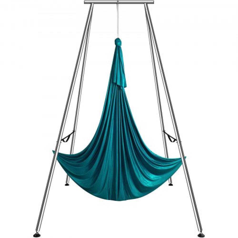 VEVOR Aerial Yoga Frame & Yoga Hammock, 9,67 ft Height Professional Yoga Stand έρχεται με 6,6 Yards Aerial Hammock, Max 551,15 lbs Load Capacity Rig Yoga for Indoor Outdoor Aerial Yoga, Green