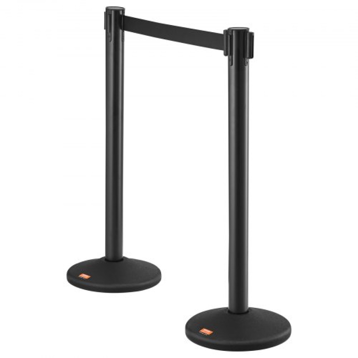 Βάλοι VEVOR Crowd Control Stanchions, 6-pack Crowd Control Barriers with 3PCS 6.5FT Black Retractable Belts, Plastic Stanchion Queue Post, Belt Barriers Line Divider Stanchion set for Airport, Exhibition