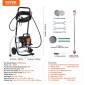 VEVOR Stand Airless Paint Sprayer, 950W 3000PSI High Efficiency Electric Airless Sprayer with Cart, Fine and ομοιόμορφο εφέ βαφής, Ψεκαστήρες χρωμάτων για έπιπλα και φράχτες εσωτερικού και εξωτερικού σπιτιού