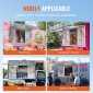 VEVOR Concession Window 36"x36", Παράθυρο Service Food Truck από κράμα αλουμινίου με 4 οριζόντια συρόμενα παράθυρα & τέντα πόρτα & σύρσιμο άγκιστρο, παράθυρο σερβιρίσματος έως 85 μοιρών για Food Truck Concession Trailer