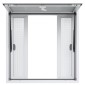 VEVOR Concession Window 36"x36", Παράθυρο Service Food Truck από κράμα αλουμινίου με 4 οριζόντια συρόμενα παράθυρα & τέντα πόρτα & σύρσιμο άγκιστρο, παράθυρο σερβιρίσματος έως 85 μοιρών για Food Truck Concession Trailer