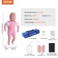 Εκπαιδευτικό ανδρείκελο VEVOR Infant CPR, Heimlich Maneuver and Cardiopulmonary Resuscitation (CPR), επαγγελματικό ανδρείκελο εκπαίδευσης απόφραξης αεραγωγού βρεφών, μοντέλο εμφράγματος μωρού για εκπαίδευση