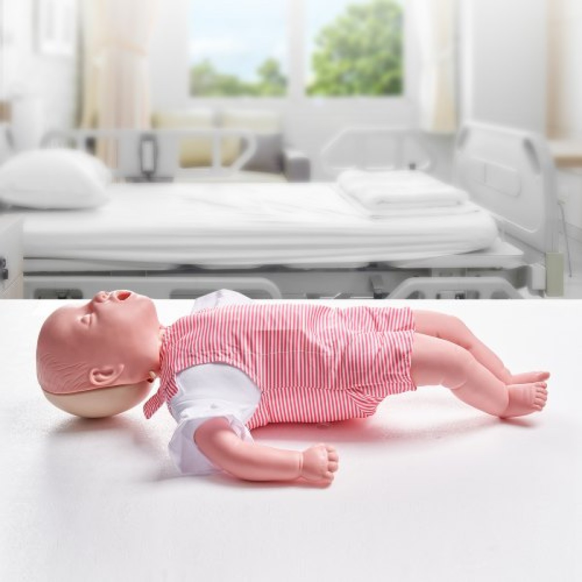 Εκπαιδευτικό ανδρείκελο VEVOR Infant CPR, Heimlich Maneuver and Cardiopulmonary Resuscitation (CPR), επαγγελματικό ανδρείκελο εκπαίδευσης απόφραξης αεραγωγού βρεφών, μοντέλο εμφράγματος μωρού για εκπαίδευση