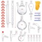 VEVOR Lab Distillation Kit, 3.3 Boro Lab Glassware Distillation Kit with 24, 40 Joint, 1000ml Esential Oil Distillation Apparatus Kit, 29 τμχ Σετ εξοπλισμού γυαλικών