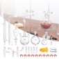 VEVOR Lab Distillation Kit, 3.3 Boro Lab Glassware Distillation Kit with 24, 40 Joint, 1000ml Esential Oil Distillation Apparatus Kit, 29 τμχ Σετ εξοπλισμού γυαλικών