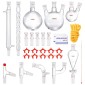 VEVOR Lab Distillation Kit, 3.3 Boro Lab Glassware Distillation Kit with 24, 40 Joint, 1000ml Esential Oil Distillation Apparatus Kit, 29 τμχ Σετ εξοπλισμού γυαλικών