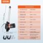 VEVOR Linear Actuator 12V 12In Heavy Duty 1320lbs/6000N 0.19"/s IP44 Protection
