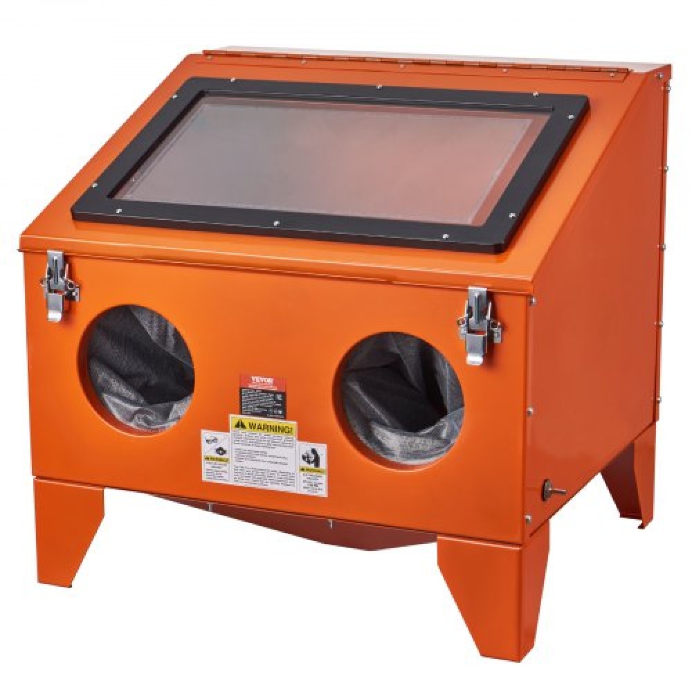 VEVOR 40 Gallon Sandblasting Cabinet Benchtop Cabinet with Blasting Gun 4 Nozzle