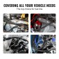 VEVOR 6AN Fuel Line Kit, 25 FT Fuel Hose Kit, 5/16" Nylon Inox Inox Kit Line Fuel Line PTFE, E85/Oil/Gas/Diesel Hose End Kit, with 15 PCS Swivel Fitting Adapter Kit, Μαύρο