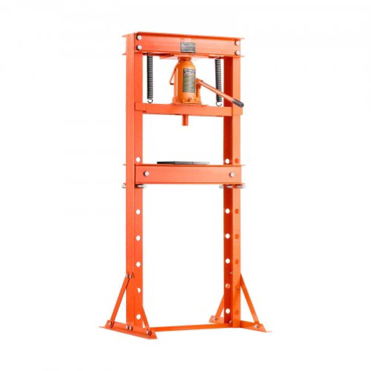 VEVOR Hydraulic Shop Press, 20 T H-Frame Shop Press, με πλάκα πρέσας & τριγωνική στήριξη, σταθερή υδραυλική πρέσα ρυθμιζόμενη στο πάτωμα γκαράζ με ανακουφιστική βαλβίδα, κατάλληλη για κάμψη, ίσιωμα & στάμπα