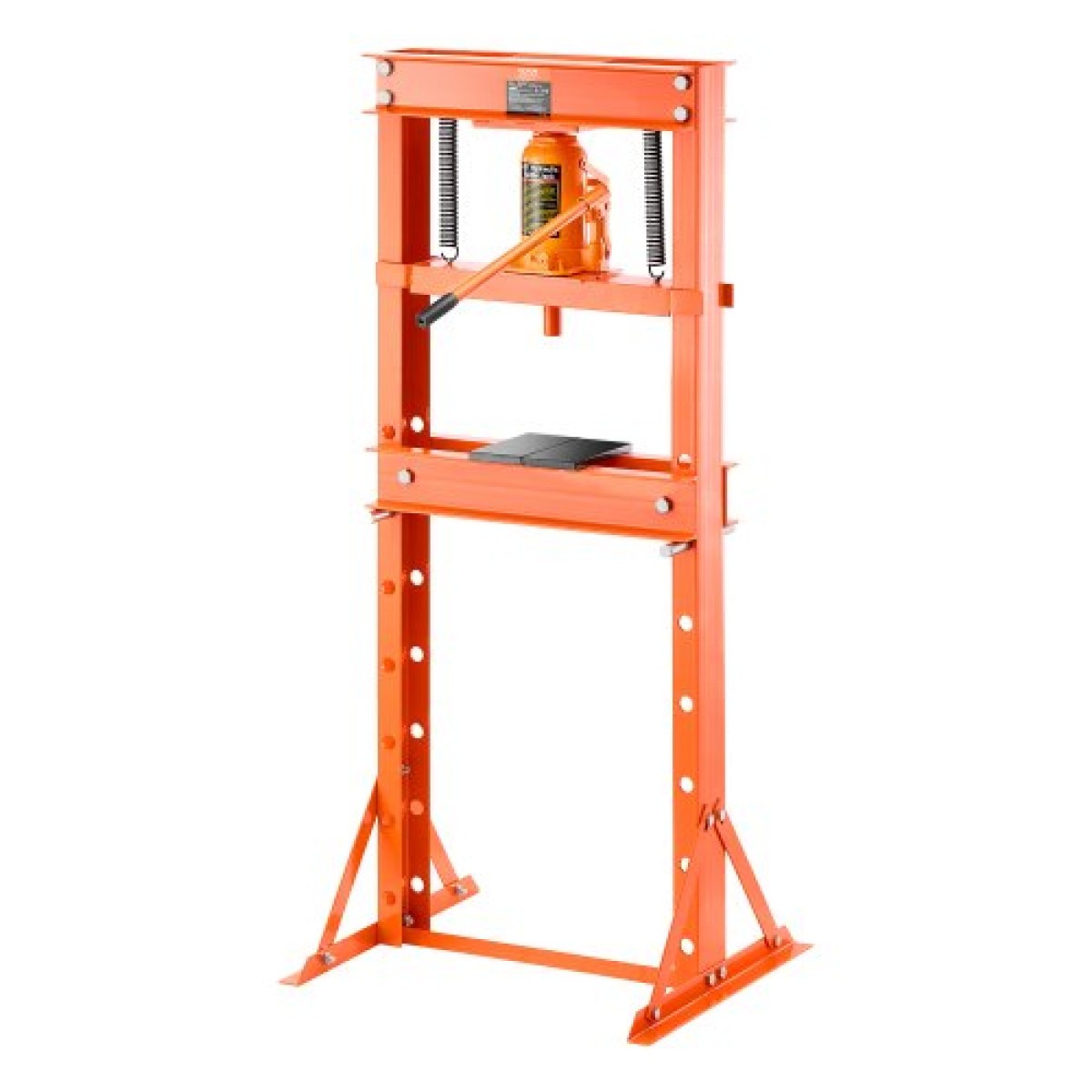 VEVOR Hydraulic Shop Press, 20 T H-Frame Shop Press, με πλάκα πρέσας & τριγωνική στήριξη, σταθερή υδραυλική πρέσα ρυθμιζόμενη στο πάτωμα γκαράζ με ανακουφιστική βαλβίδα, κατάλληλη για κάμψη, ίσιωμα & στάμπα