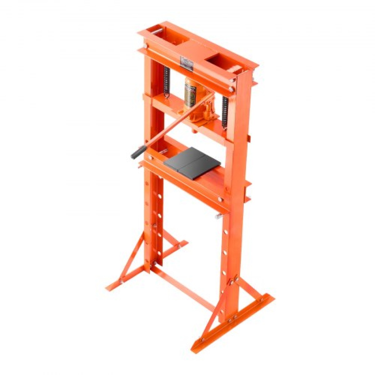 VEVOR Hydraulic Shop Press, 20 T H-Frame Shop Press, με πλάκα πρέσας & τριγωνική στήριξη, σταθερή υδραυλική πρέσα ρυθμιζόμενη στο πάτωμα γκαράζ με ανακουφιστική βαλβίδα, κατάλληλη για κάμψη, ίσιωμα & στάμπα