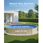 VEVOR Oval Liner Pool, 22 x 12,3 ft, Swimming Pool Liner, Standard Gauge, ανθεκτικό Vinyl Pool Liner, Στυλ επικάλυψης, Αντικατάσταση επένδυσης πισίνας για πισίνα 52 ιντσών με ύψος τοίχου πάνω από το έδαφος, μονόχρωμο