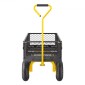 VEVOR 500 Lbs Steel Garden Cart, Heavy Duty Garden Wagon Cart pullable on Wheels, Metal Yard Utility Wagon Cart με 10" ελαστικά παντός εδάφους, Mesh αφαιρούμενα πλαϊνά και περιστρεφόμενη λαβή 180°