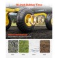 VEVOR 500 Lbs Steel Garden Cart, Heavy Duty Garden Wagon Cart pullable on Wheels, Metal Yard Utility Wagon Cart με 10" ελαστικά παντός εδάφους, Mesh αφαιρούμενα πλαϊνά και περιστρεφόμενη λαβή 180°