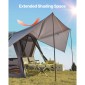 Σκηνή SUV VEVOR για Κάμπινγκ, 10FT L x 10FT W, Αδιάβροχη PU2000mm Ευρύχωρη σχεδίαση διπλού στρώματος για 5-8 άτομα, σκηνή κάμπινγκ SUV με τέντα σκιάς και δίχτυα παράθυρα, περιλαμβάνει Rainfly και τσάντα αποθήκευσης