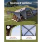Σκηνή SUV VEVOR για Κάμπινγκ, 10FT L x 10FT W, Αδιάβροχη PU2000mm Ευρύχωρη σχεδίαση διπλού στρώματος για 5-8 άτομα, σκηνή κάμπινγκ SUV με τέντα σκιάς και δίχτυα παράθυρα, περιλαμβάνει Rainfly και τσάντα αποθήκευσης