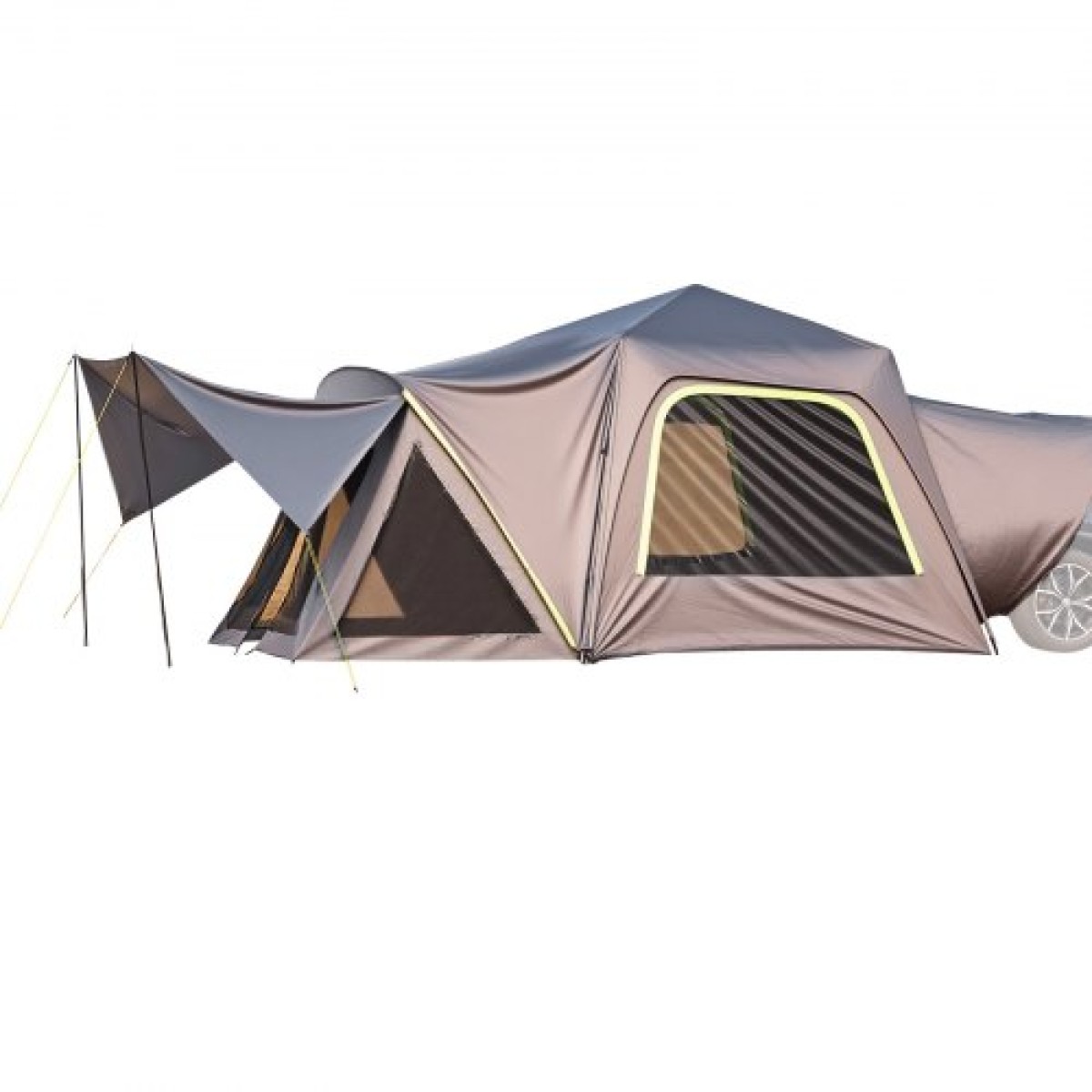 Σκηνή SUV VEVOR για Κάμπινγκ, 10FT L x 10FT W, Αδιάβροχη PU2000mm Ευρύχωρη σχεδίαση διπλού στρώματος για 5-8 άτομα, σκηνή κάμπινγκ SUV με τέντα σκιάς και δίχτυα παράθυρα, περιλαμβάνει Rainfly και τσάντα αποθήκευσης