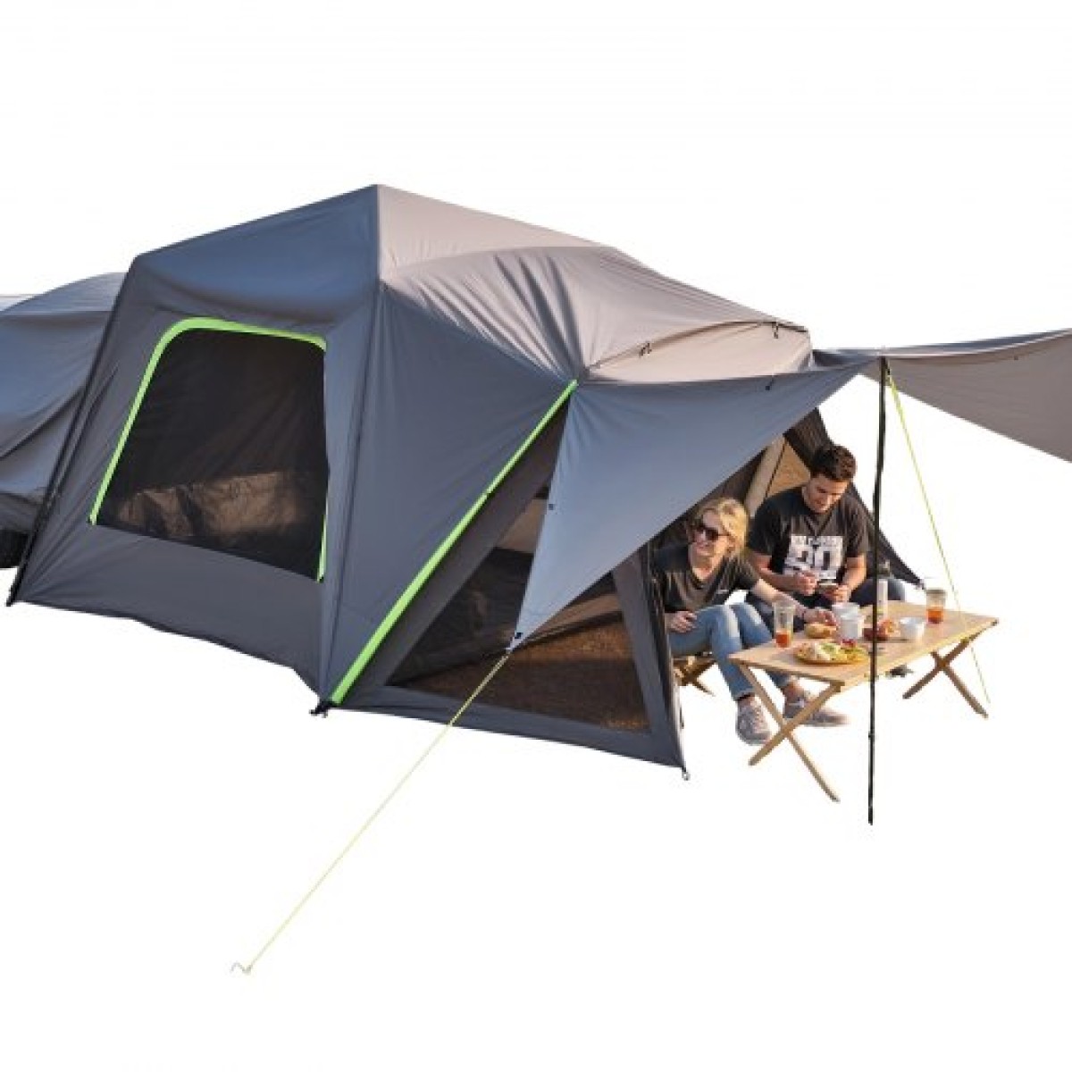 Σκηνή SUV VEVOR για Κάμπινγκ, 10FT L x 10FT W, Αδιάβροχη PU2000mm Ευρύχωρη σχεδίαση διπλού στρώματος για 5-8 άτομα, σκηνή κάμπινγκ SUV με τέντα σκιάς και δίχτυα παράθυρα, περιλαμβάνει Rainfly και τσάντα αποθήκευσης