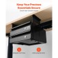 VEVOR 13" Ευρεία Κάτω Συρτάρι Desk Συρτάρι Slide Out, Under Table Pull-out συρτάρι Atachment, Hidden Desktop 2 Layer Storage Organizer, Κλείδωμα κάτω από τη βάση Συρτάρι Μολυβιού για Κάθισμα Sit 1x1x1, W1x