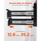 VEVOR 13" Ευρεία Κάτω Συρτάρι Desk Συρτάρι Slide Out, Under Table Pull-out συρτάρι Atachment, Hidden Desktop 2 Layer Storage Organizer, Κλείδωμα κάτω από τη βάση Συρτάρι Μολυβιού για Κάθισμα Sit 1x1x1, W1x