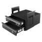 VEVOR 13" Ευρεία Κάτω Συρτάρι Desk Συρτάρι Slide Out, Under Table Pull-out συρτάρι Atachment, Hidden Desktop 2 Layer Storage Organizer, Κλείδωμα κάτω από τη βάση Συρτάρι Μολυβιού για Κάθισμα Sit 1x1x1, W1x