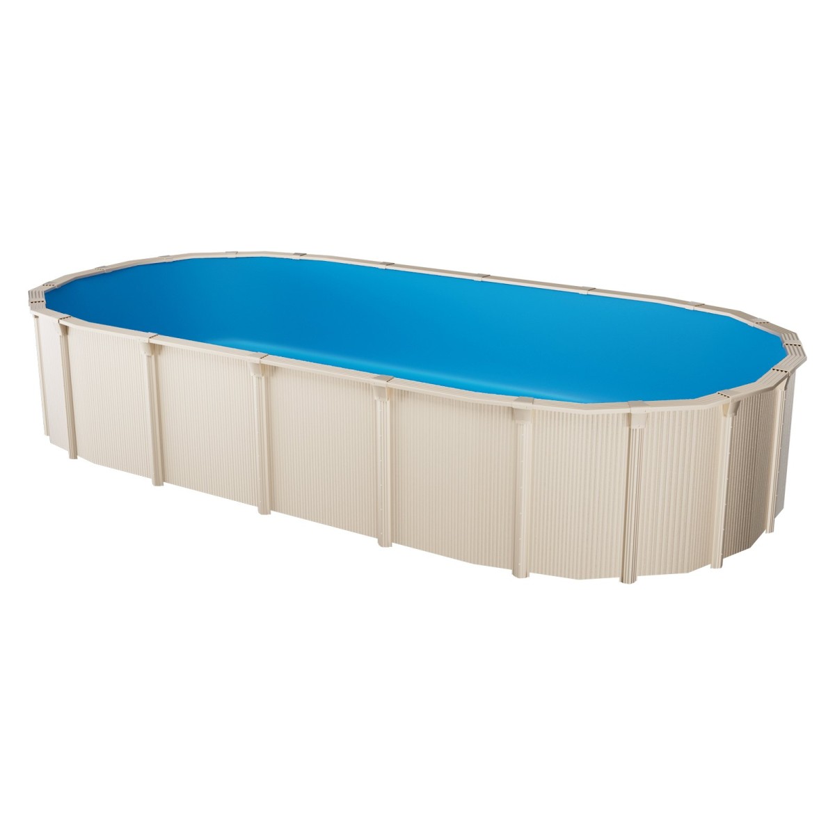 VEVOR Oval Liner Pool, 24 x 12,3 ft, Swimming Pool Liner, Standard Gauge, ανθεκτικό Vinyl Pool Liner, Style Overlap, Pool Liner Αντικατάσταση για πισίνα 52 ιντσών με ύψος τοίχου πάνω από το έδαφος, μονόχρωμο