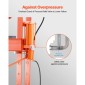 VEVOR Hydraulic Shop Press, Πνευματική πρέσα καταστήματος 50 T H-Frame με πλάκα πρέσας & τριγωνική στήριξη, σταθερή υδραυλική πρέσα ρυθμιζόμενη στο πάτωμα γκαράζ με ανακουφιστική βαλβίδα, κατάλληλη για κάμψη & ίσιωμα