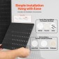 Κιτ συνδυασμού VEVOR Pegboard, 11" x 11" Plastic Pegboard, 4 πάνελ, Κιτ οργάνωσης τοίχου με μανταλάκια με αξεσουάρ, για αποθήκευση εργαλείων γκαράζ Κουζίνα Σαλόνι Craft Room Γραφείο Μπάνιο Σπίτι, Μαύρο