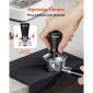 VEVOR Espresso Tamper 53mm, Spring Loaded Coffee Tamper, 30 lbs Tamper Tool Espresso, Ανοξείδωτο Tamper με αντιολισθητική λαβή