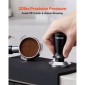 VEVOR Espresso Tamper 53mm, Spring Loaded Coffee Tamper, 30 lbs Tamper Tool Espresso, Ανοξείδωτο Tamper με αντιολισθητική λαβή