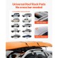 VEVOR Soft Roof Rack Pads, Universal Car Roof Rack Pad, 176LBS Load Capacity Bargage Kayak Carrier με 2 ιμάντες δεσίματος και φορητή τσάντα αποθήκευσης για SUP Canoe Snowboard Paddle Board