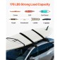 VEVOR Soft Roof Rack Pads, Universal Car Roof Rack Pad, 176LBS Load Capacity Bargage Kayak Carrier με 2 ιμάντες δεσίματος και φορητή τσάντα αποθήκευσης για SUP Canoe Snowboard Paddle Board