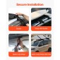 VEVOR Soft Roof Rack Pads, Universal Car Roof Rack Pad, 176LBS Load Capacity Bargage Kayak Carrier με 2 ιμάντες δεσίματος και φορητή τσάντα αποθήκευσης για SUP Canoe Snowboard Paddle Board