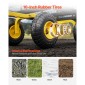VEVOR 900 Lbs Heavy Duty Steel Garden Cart, Garden Wagon Cart on Wheels, Outdoor Metal Yard Utility Wagon Cart με ελαστικά 10" και αφαιρούμενες πλευρές από διχτυωτό πλέγμα (Μετατροπή σε επίπεδη επιφάνεια) και περιστρεφόμενη λαβή 180°
